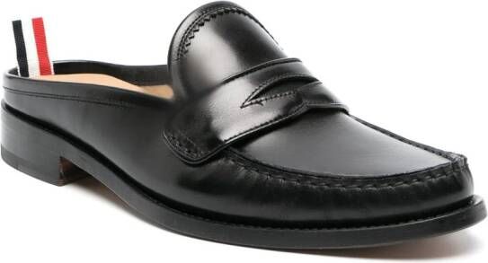 Thom Browne penny loafer mules Black