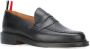 Thom Browne Penny Loafer With Leather Sole In Black Pebble Grain - Thumbnail 2