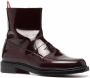 Thom Browne penny-slot ankle zip-up boots Red - Thumbnail 2