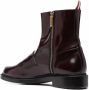 Thom Browne penny-slot ankle zip-up boots Red - Thumbnail 3