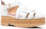 Thom Browne platform caged round-toe sandals White - Thumbnail 2