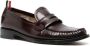 Thom Browne pleated leather penny loafers Red - Thumbnail 2