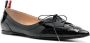 Thom Browne pointed-toe leather loafers Black - Thumbnail 2