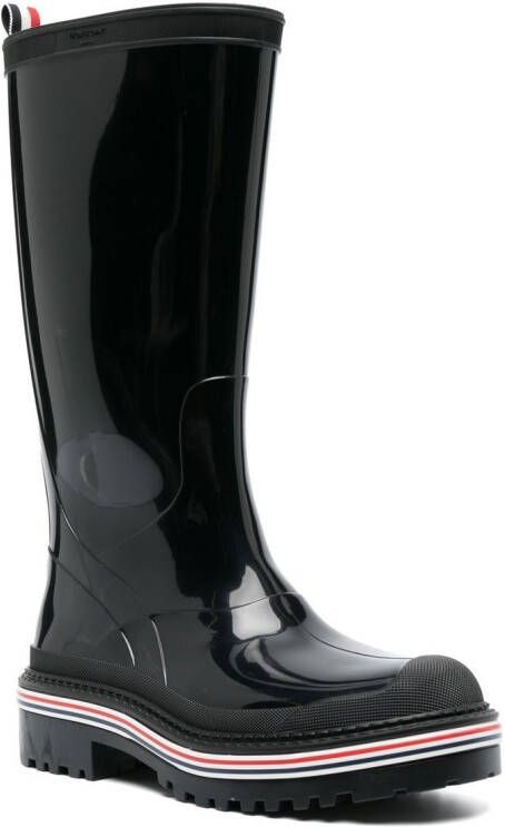 Thom Browne RWB detail rain boots Black