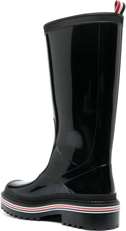 Thom Browne RWB detail rain boots Black