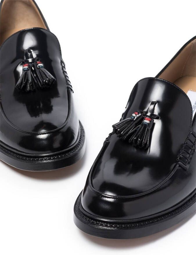 Thom Browne RWB tassel-detail loafers Black