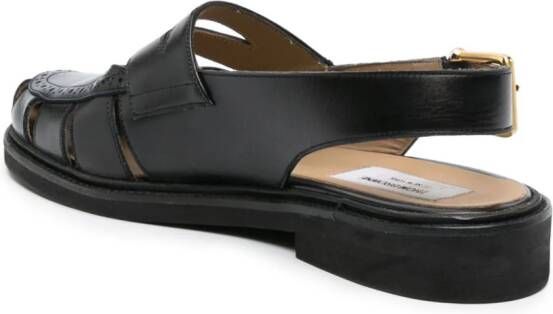 Thom Browne slingback cut-out sandals Black