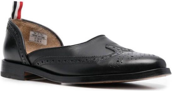 Thom Browne slip-on brogue shoes Black
