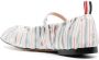 Thom Browne stripe-pattern cotton ballerina shoes Orange - Thumbnail 3