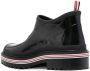 Thom Browne stripe-trim ankle boots Black - Thumbnail 3