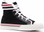 Thom Browne tartan-sole RWB stripe sneakers Black - Thumbnail 2