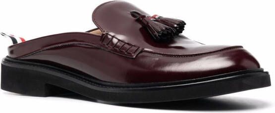 Thom Browne tassel-detail slip-on loafers Red