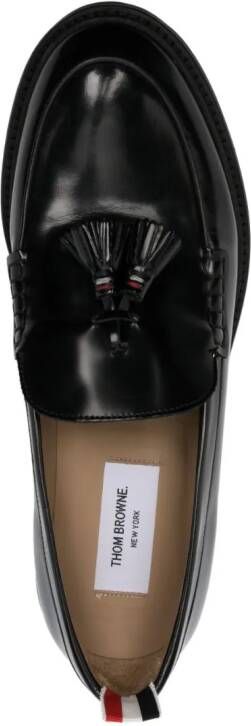 Thom Browne tassel leather loafers Black