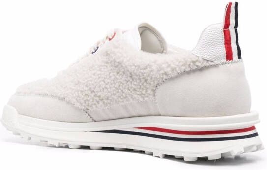 Thom Browne Tech Runner shearling sneakers Neutrals