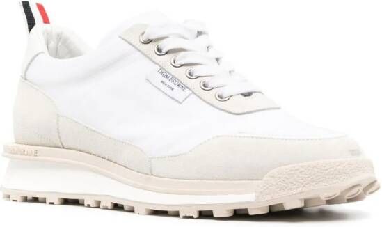 Thom Browne Tech Runner suede sneakers White