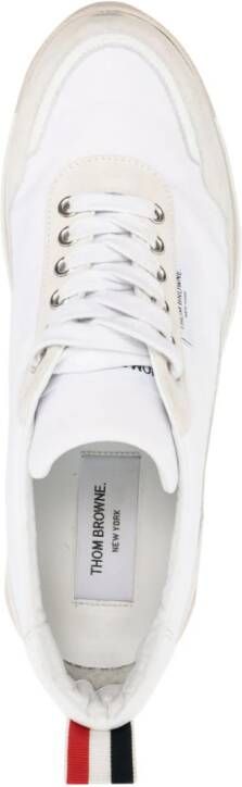 Thom Browne Tech Runner suede sneakers White