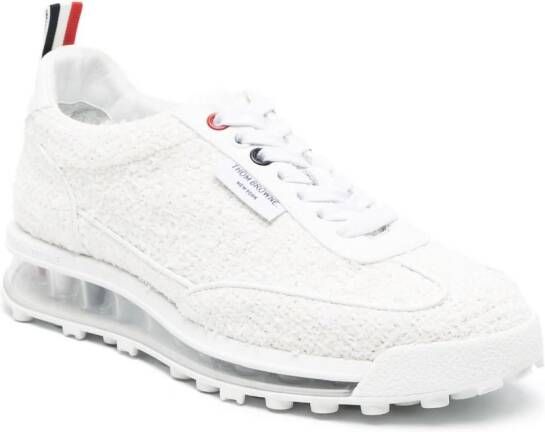 Thom Browne Tech tweed sneakers White