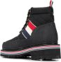 Thom Browne tricolour stripe hiking boots Black - Thumbnail 3