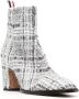 Thom Browne tweed 75mm ankle boots Grey - Thumbnail 2