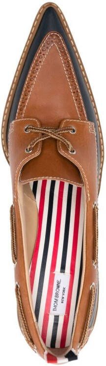 Thom Browne two-tone 105mm boat shoes