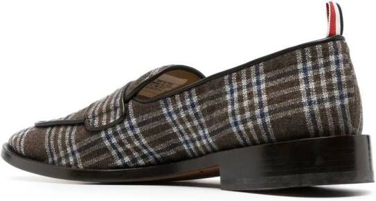 Thom Browne Varsity check penny loafers