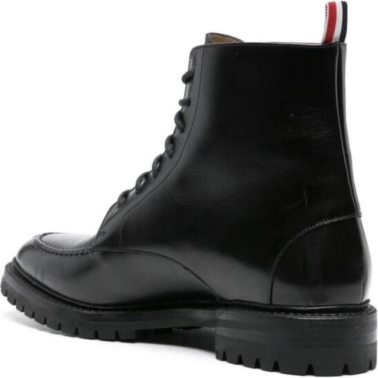 Thom Browne Wingtip leather boots Black
