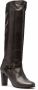 Tila March 90mm patent leather knee-high boots Green - Thumbnail 2