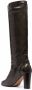 Tila March 90mm patent leather knee-high boots Green - Thumbnail 3