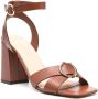 Tila March 98mm block-heel sandals Brown - Thumbnail 2