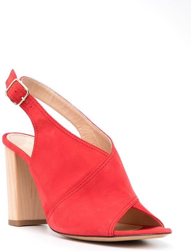 Tila March Arona leather sandals Red