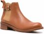 Tila March buckled leather ankle boots Brown - Thumbnail 2