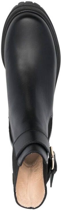 Tila March Celine leather Chelsea boots Black