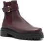 Tila March Celine leather Chelsea boots Red - Thumbnail 2