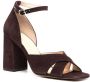 Tila March Gabrielle suede buckled sandals Brown - Thumbnail 2