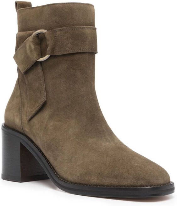 Tila March Lea suede ankle boots Green