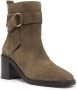 Tila March Lea suede ankle boots Green - Thumbnail 2