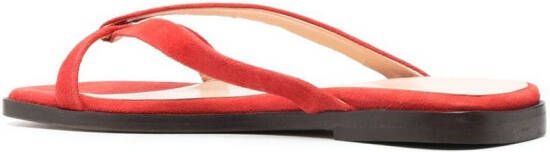 Tila March Origami suede sandals Red