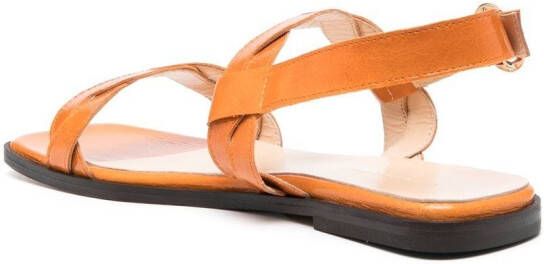 Tila March Rhea braided sandals Orange