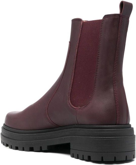 Tila March Sasha leather Chelsea boots Red