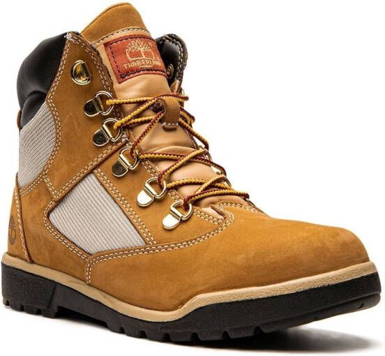 Timberland 6-Inch "Wheat" leather field boots Brown