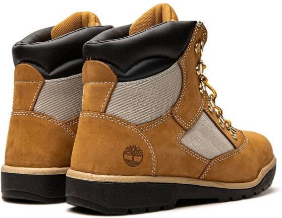 Timberland 6-Inch "Wheat" leather field boots Brown