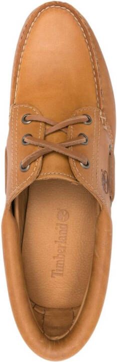 Timberland Authentics 3 Eye leather boat shoes Brown