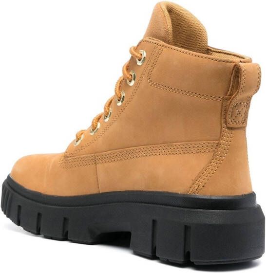 Timberland chunky-sole lace-up boots Brown