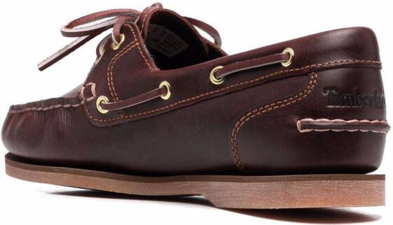 Timberland Classic Boat 2-Eye leather shoes Brown