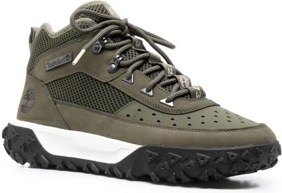 Timberland hiker lace-up leather boots Green