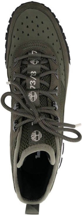 Timberland hiker lace-up leather boots Green