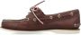 Timberland lace-up leather boat shoes Brown - Thumbnail 3