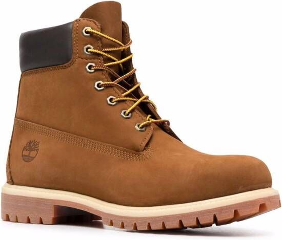 Timberland lace-up leather boots Brown