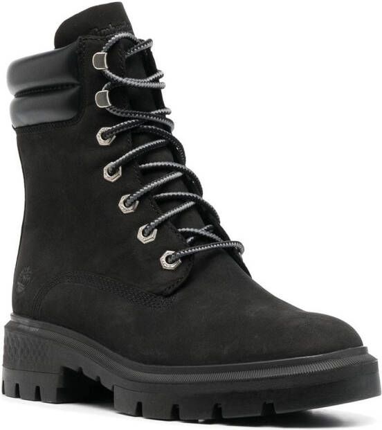 Timberland lace-up suede boots Black