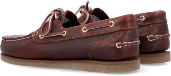 Timberland leather boat shoes Brown